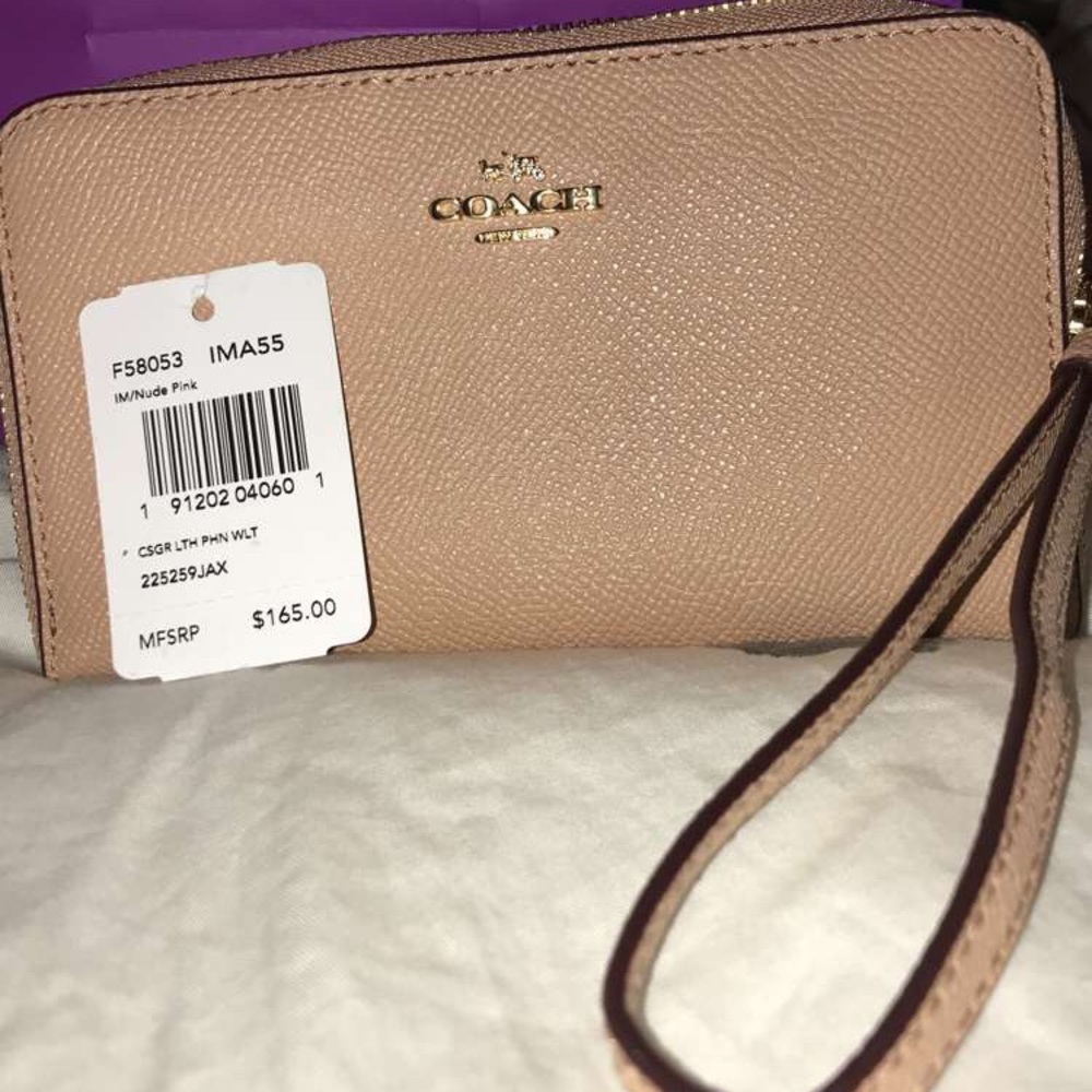 Coach iPhone holder wristlet